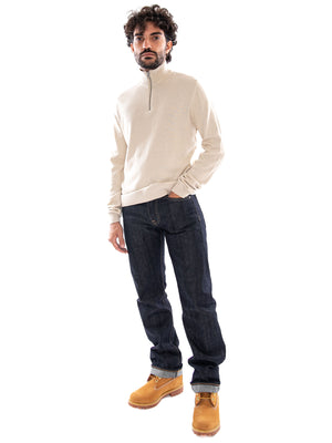 Only & Friends Onsalex Reg 12 Half Zip Knit NOOS Silver Lining - Maglione Uomo Grigio 22022523 4546142 ONLY & SONS 