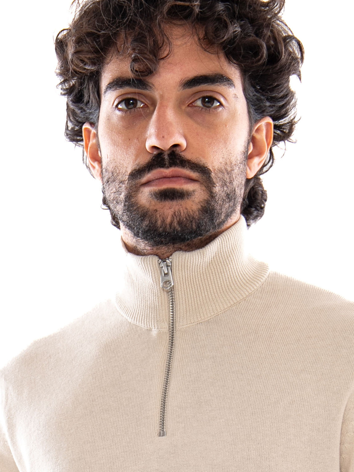 Only & Friends Onsalex Reg 12 Half Zip Knit NOOS Silver Lining - Maglione Uomo Grigio 22022523 4546142 ONLY & SONS 