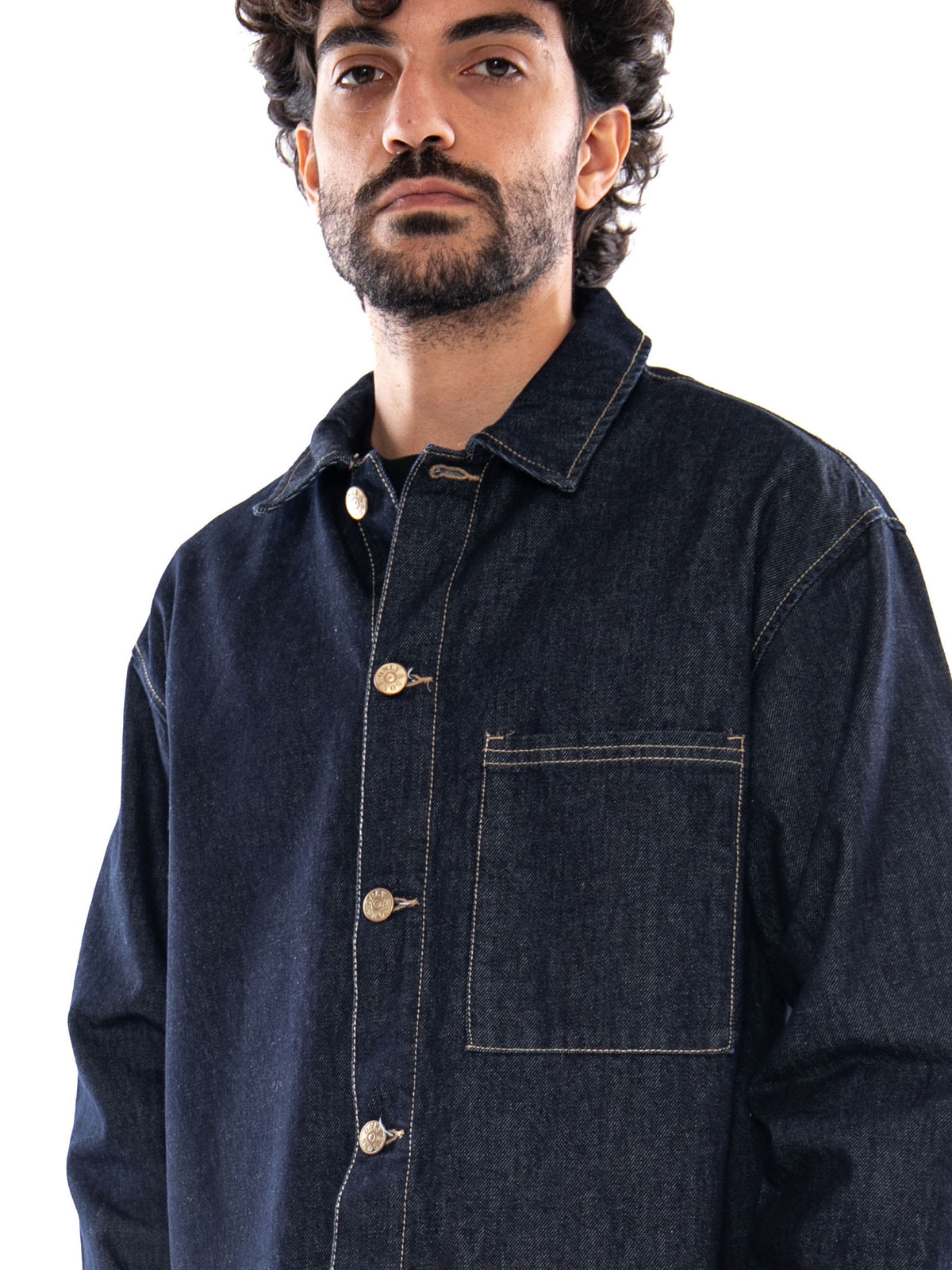 Only & Sons Onssprick Box AZG DNM Jacket Dark Denim Rinse - Giacca Uomo Denim Scuro 22033420 4887266 ONLY & SONS 