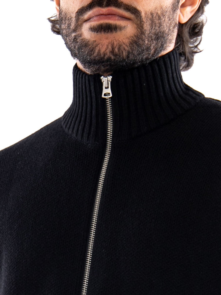 Only & Sons ONSBLAKE DS High Neck Cardigan Knit NOOS Black - Cardigan Uomo in Maglia a Collo Alto Nero 22035808 4857315 ONLY & SONS 