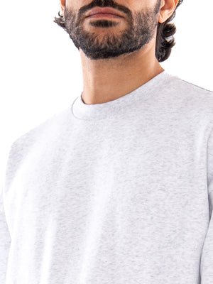 Only & Sons ONSCERES OVZ LS Crew Sweat NOOS Super Light Grey Melange - Felpa Girocollo Uomo Grigio Chiaro Mélange<BR/><BR/> 22036787 4914128 ONLY & SONS 