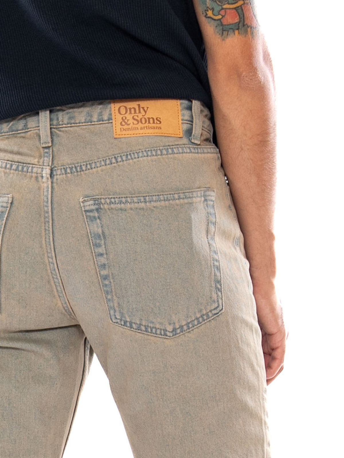 Only & Sons ONSEDGE STR Overdye Box 7163 PIM DNM - Jeans Uomo Marrone 22037163 4948533 ONLY & SONS 