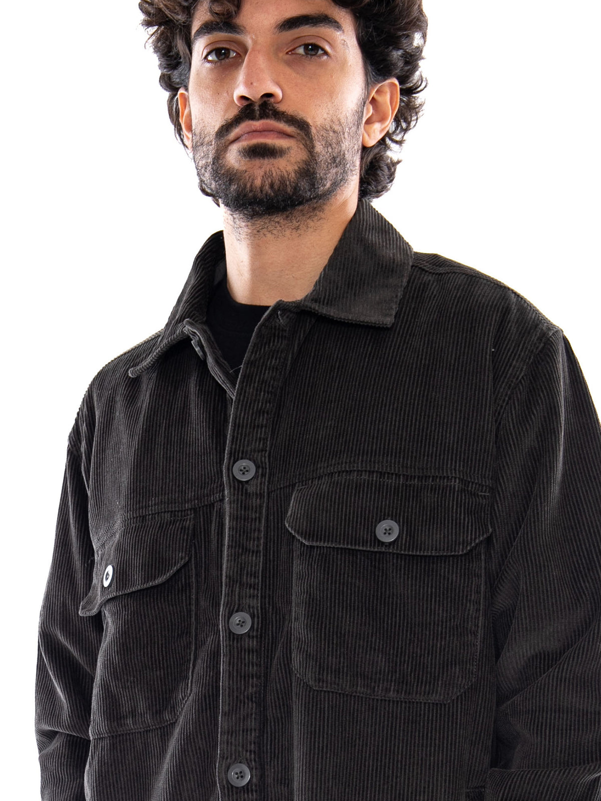 Only & Sons Onssimon Cord Rlx 017 Shirt Beluga - Camicia Uomo Grigia<BR/><BR/> 22038631 5020563 ONLY & SONS 