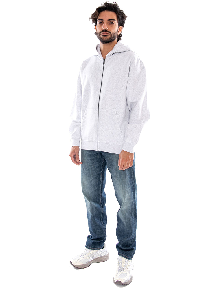 Only & Sons ONSCERES OVZ Zip Hoodie Sweat NOOS Super Light Grey Melange - Felpa Uomo con Cappuccio e Zip Grigio Chiaro Mélange 22038675 5026121 ONLY & SONS 