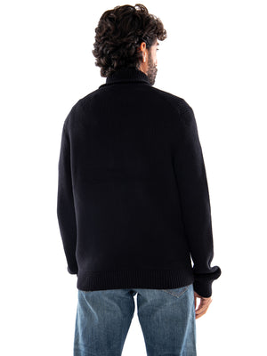 Only & Sons ONSSTAY REG Zip Cardigan Knit FRML Black - Cardigan Uomo in Maglia con Zip Nero<BR/><BR/> 22039396 5076215 ONLY & SONS 