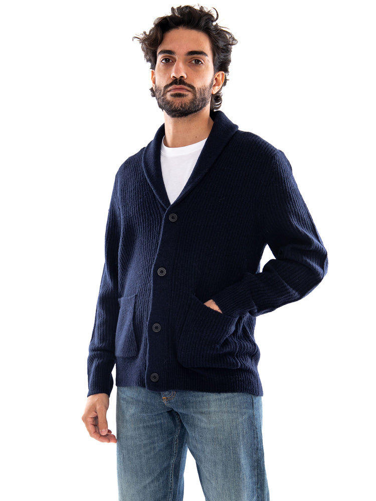 Only & Sons ONSSKY RLX LS Cardigan Knit FRML Baritone Blue - Cardigan Uomo in Maglia Blu 22039398 5094627 ONLY & SONS 