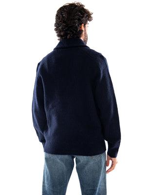 Only & Sons ONSSKY RLX LS Cardigan Knit FRML Baritone Blue - Cardigan Uomo in Maglia Blu 22039398 5094627 ONLY & SONS 