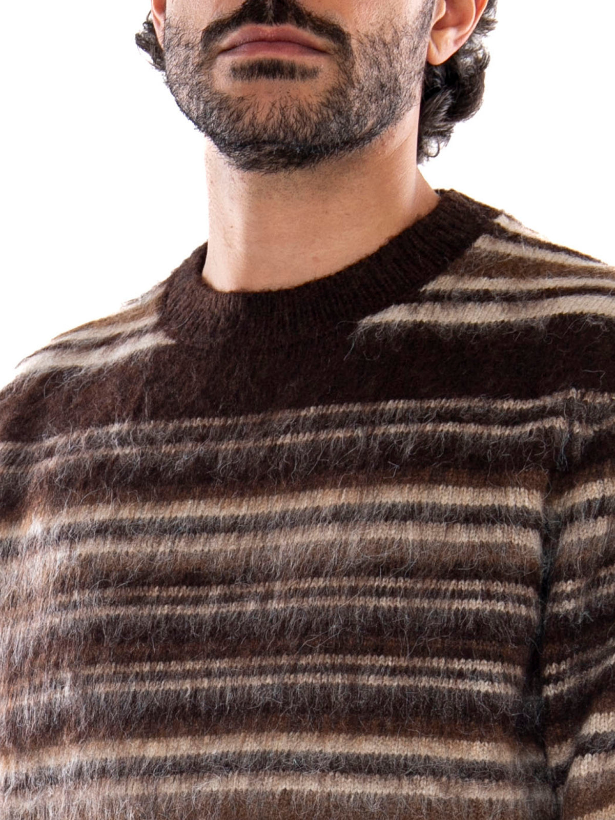 Only & Sons Onsaiden RLX LS Crew Knit Coffee Bean Silver Lining - Maglia Uomo Marrone e Grigia<BR/><BR/> 22039405 5101984 ONLY & SONS 