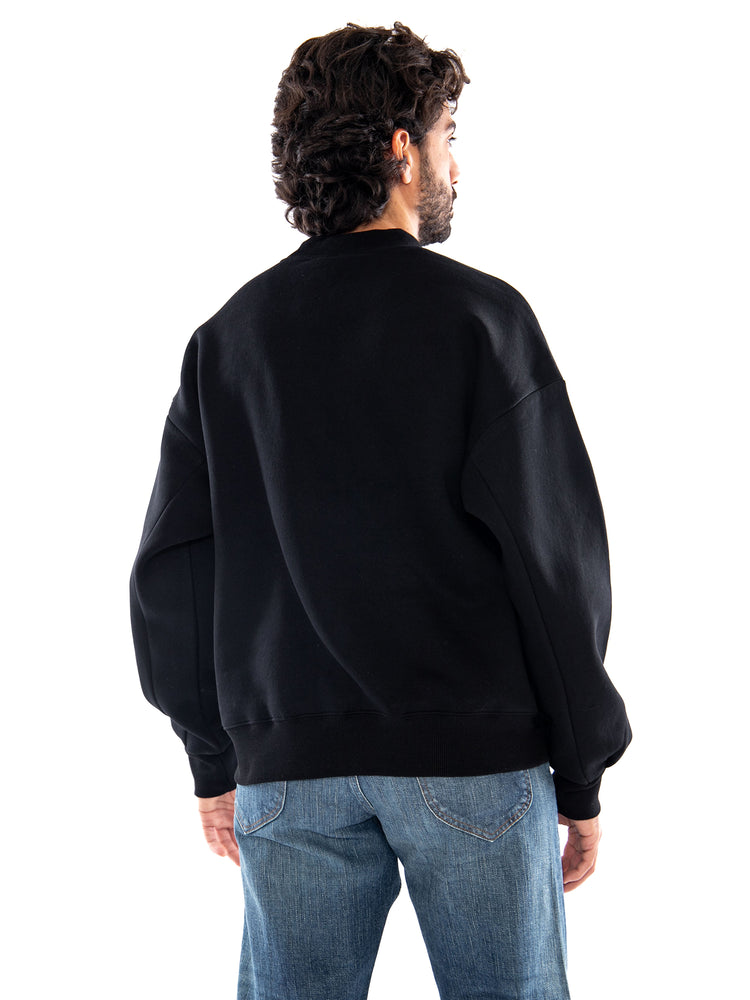 PXP Sweat Col Rond Black - Felpa Girocollo Uomo Nera 2622332 BK PXP 