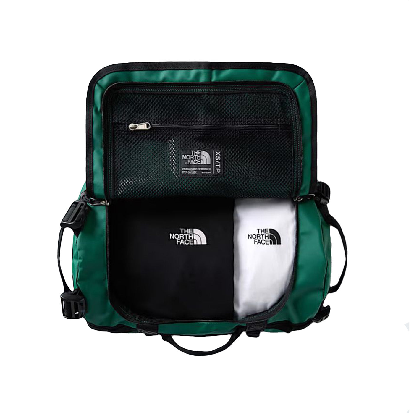 THE NORTH FACE BASE CAMP DUFFEL-XS EVERGREEN / TNF BLACK - Borsone da Viaggio Verde NF0A52SS S9W1 THE NORTH FACE 