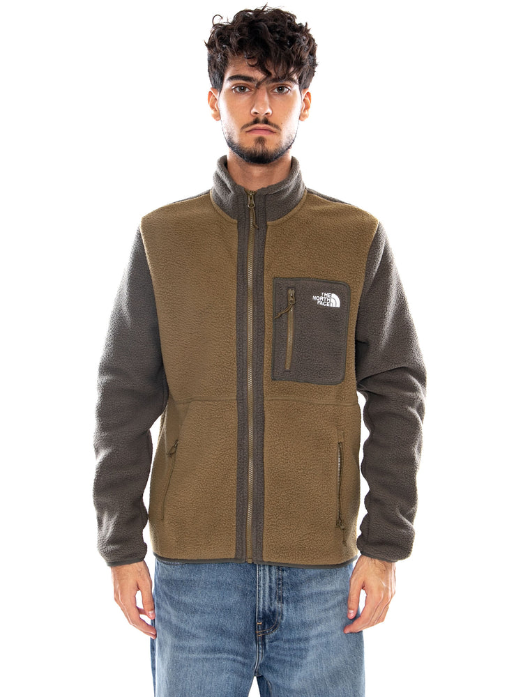 M YUMIORI FULL ZIP CARAWAY SEED - Felpa con Zip Uomo Marrone NF0A883R RL21 THE NORTH FACE 