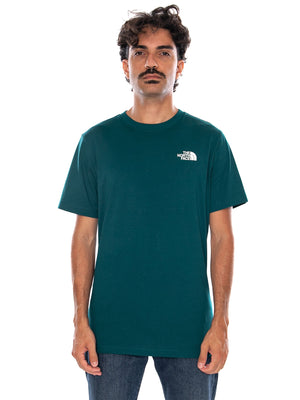 THE NORTH FACE M EVO BOX NSE REG SS T PACIFIC TEAL - Maglietta Girocollo Uomo Verde NF0A8B6K N4J1 THE NORTH FACE 