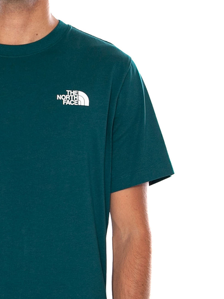 THE NORTH FACE M EVO BOX NSE REG SS T PACIFIC TEAL - Maglietta Girocollo Uomo Verde NF0A8B6K N4J1 THE NORTH FACE 