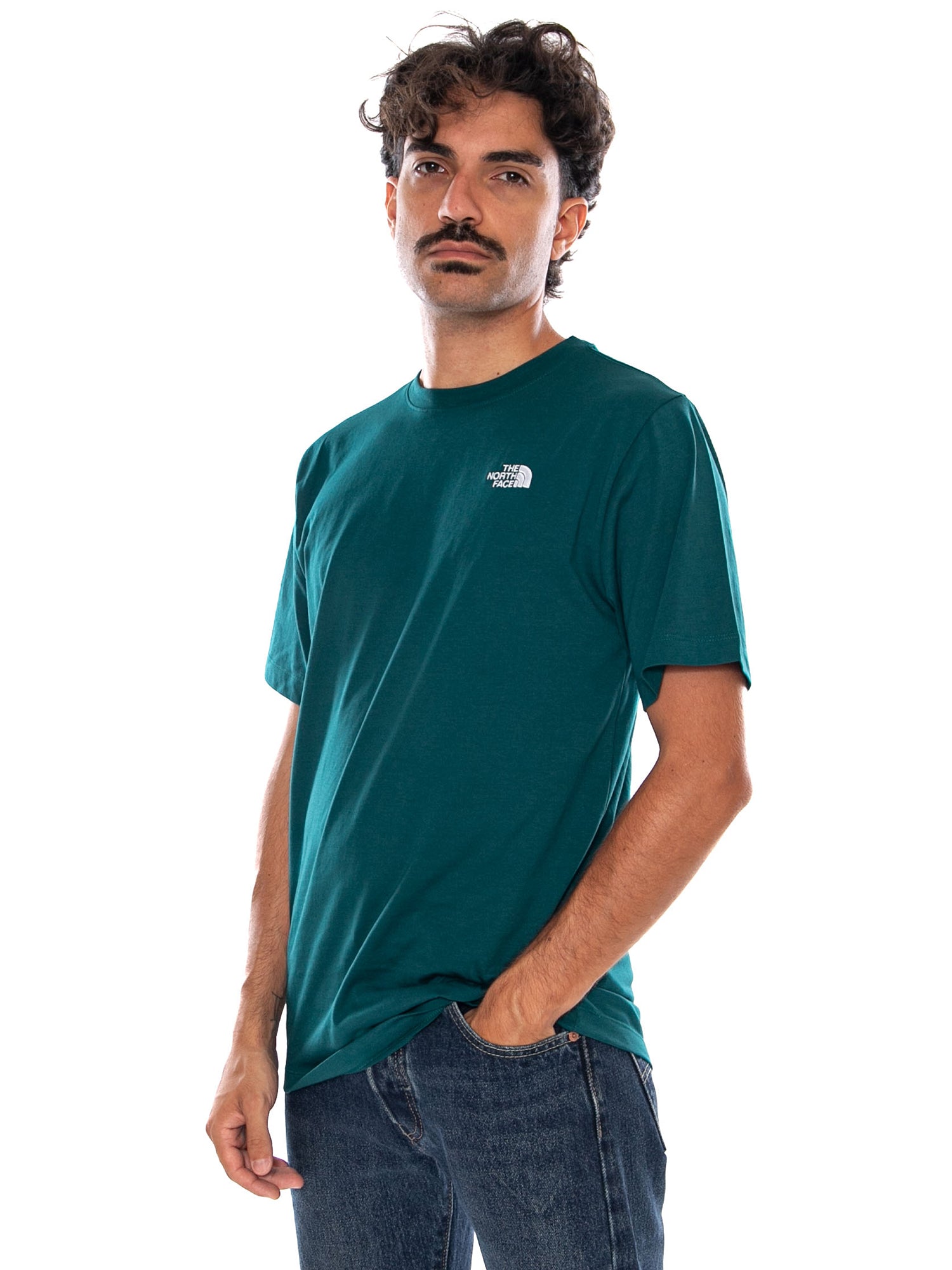 THE NORTH FACE M EVO SD REG SS TEE PACIFIC TEAL - Maglietta Girocollo Uomo Verde NF0A8CZ2 N4J1 THE NORTH FACE 