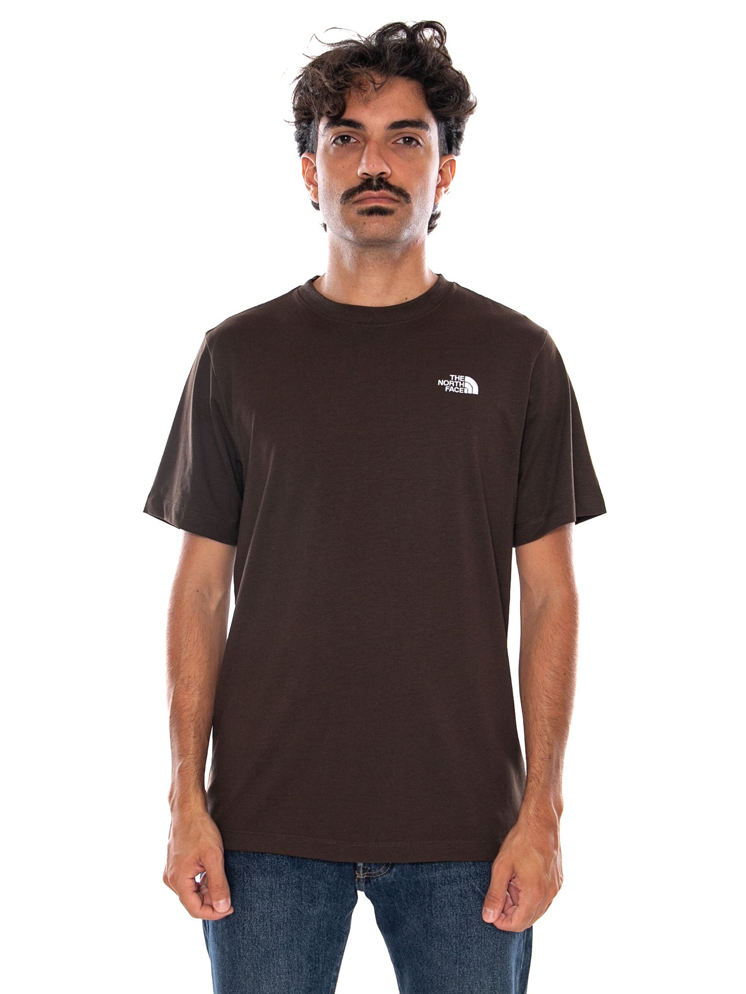 THE NORTH FACE M EVO SD REG SS TEE DARK CHESTNUT - Maglietta Girocollo Uomo Marrone NF0A8CZ2 NMF1 THE NORTH FACE 