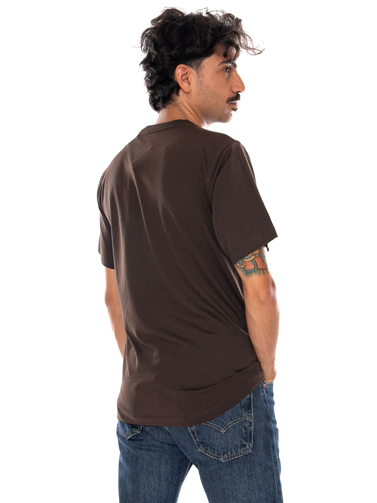 THE NORTH FACE M EVO SD REG SS TEE DARK CHESTNUT - Maglietta Girocollo Uomo Marrone NF0A8CZ2 NMF1 THE NORTH FACE 