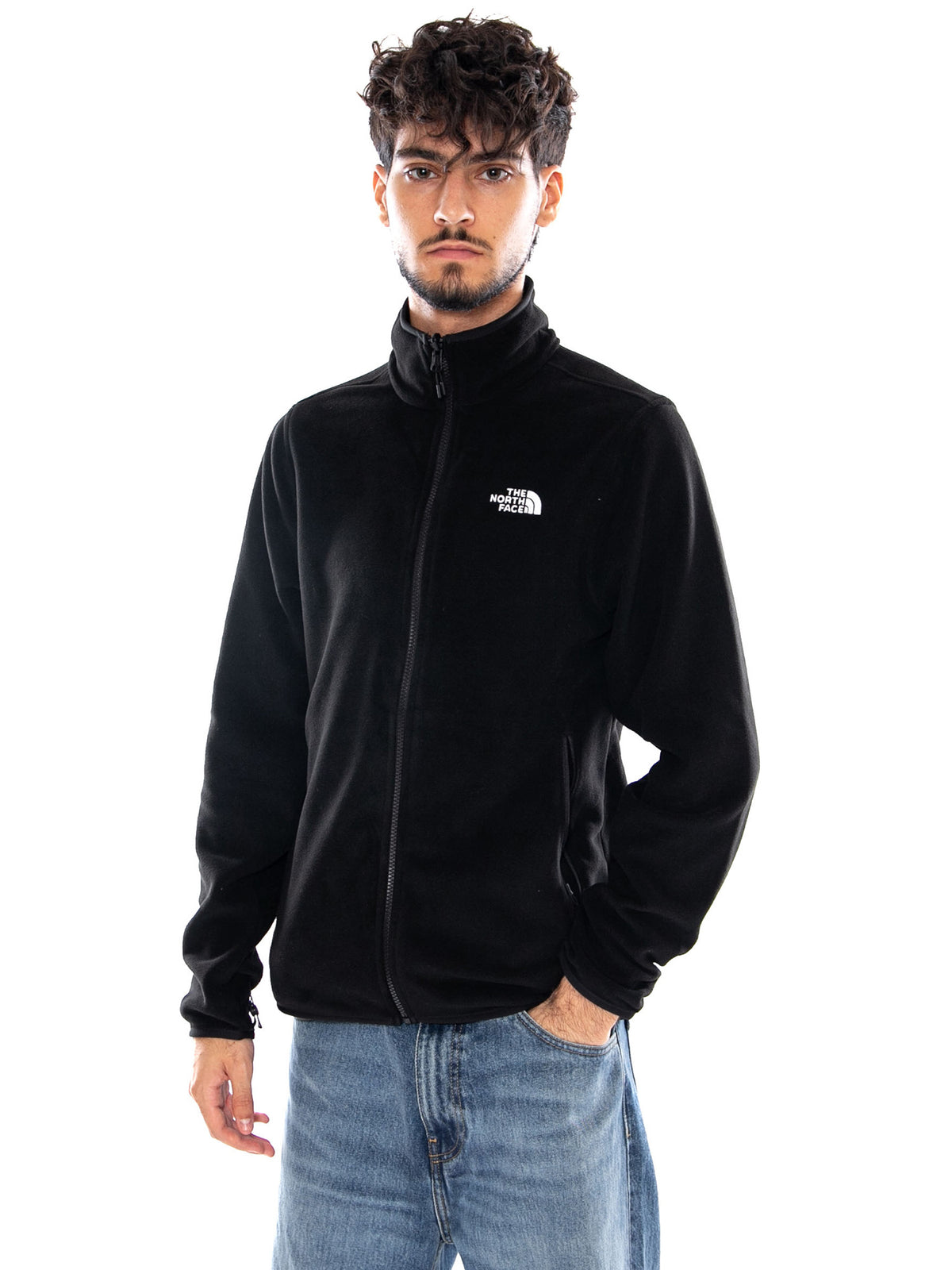 M GLACIER FLC JKT TNF BLACK - Giacca Uomo Nera NF0A8D0R JK31 THE NORTH FACE 