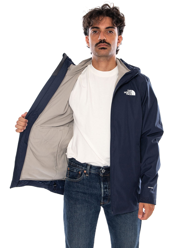 THE NORTH FACE M QUEST TRICLIMATE SUMMIT NAVY / STONE - Giacca con Cappuccio e Zip Uomo Blu NF0A8G0S V0Y1 THE NORTH FACE 