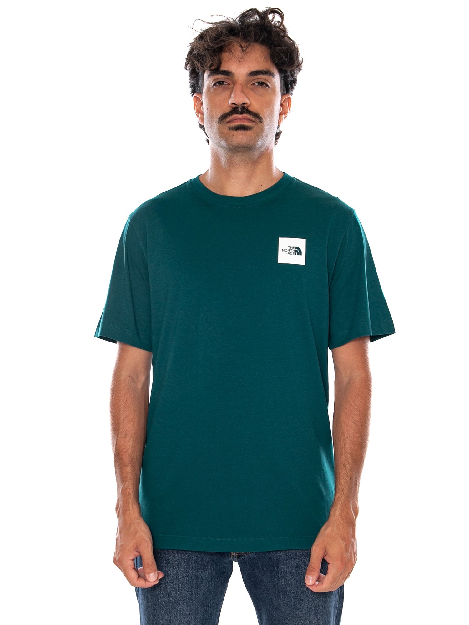 THE NORTH FACE M EVO BOX HD RG SS T PACIFIC TEAL / SMALL - Maglietta Girocollo Uomo Verde NF0A8G9C N4J1 THE NORTH FACE 