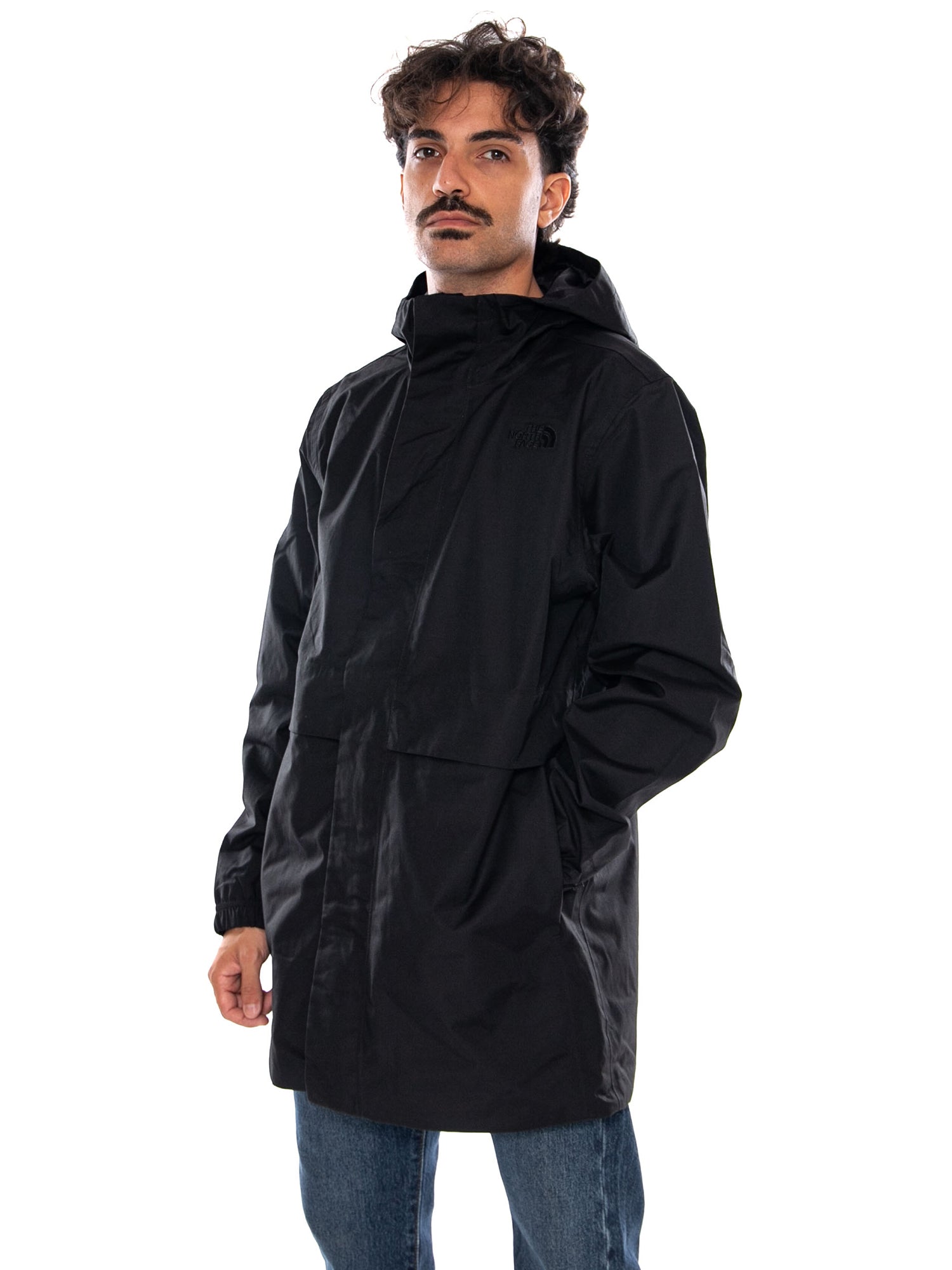 THE NORTH FACE M DRYVENT FIELD PARKA TNF BLACK - Giacca / Parka con Cappuccio e Zip Uomo Nera NF0A8H0Q JK31 THE NORTH FACE 