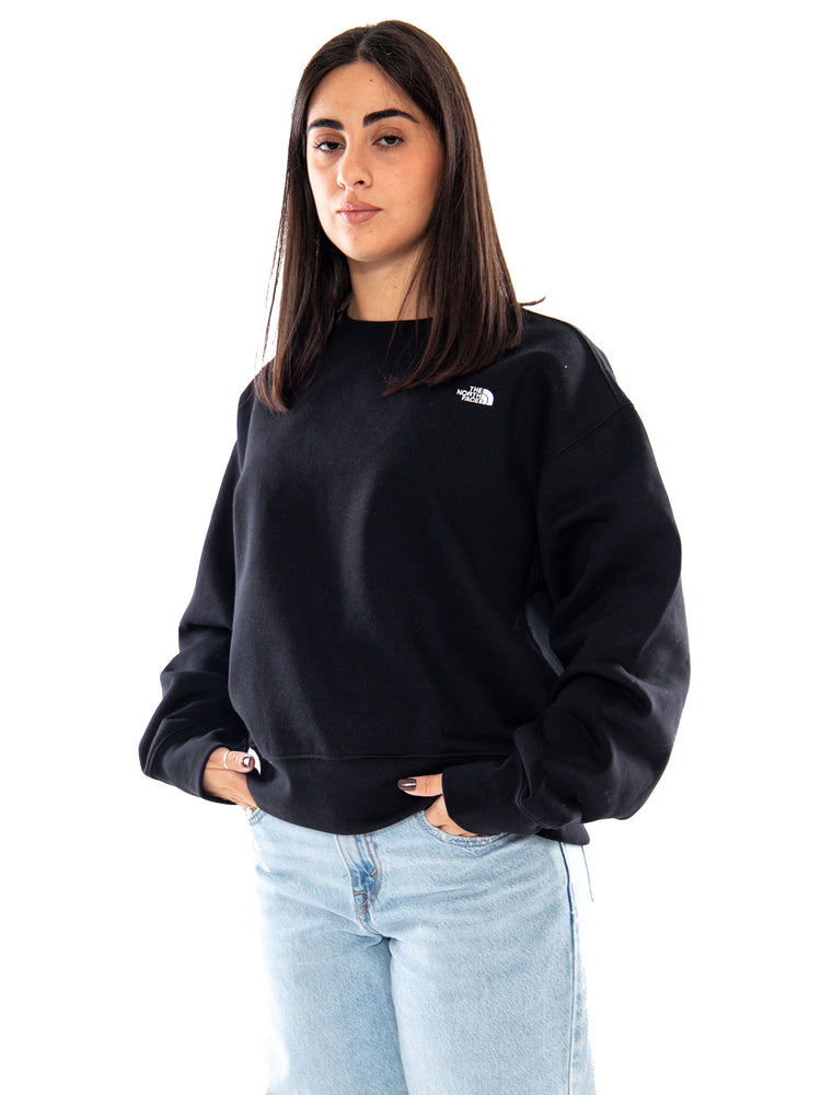The North Face W ESS SD Boxy OS Crew TNF Black - Felpa Donna Nera<BR/><BR/> NF0A8HBY JK31 THE NORTH FACE 