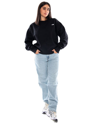 The North Face W ESS SD Boxy OS Crew TNF Black - Felpa Donna Nera<BR/><BR/> NF0A8HBY JK31 THE NORTH FACE 