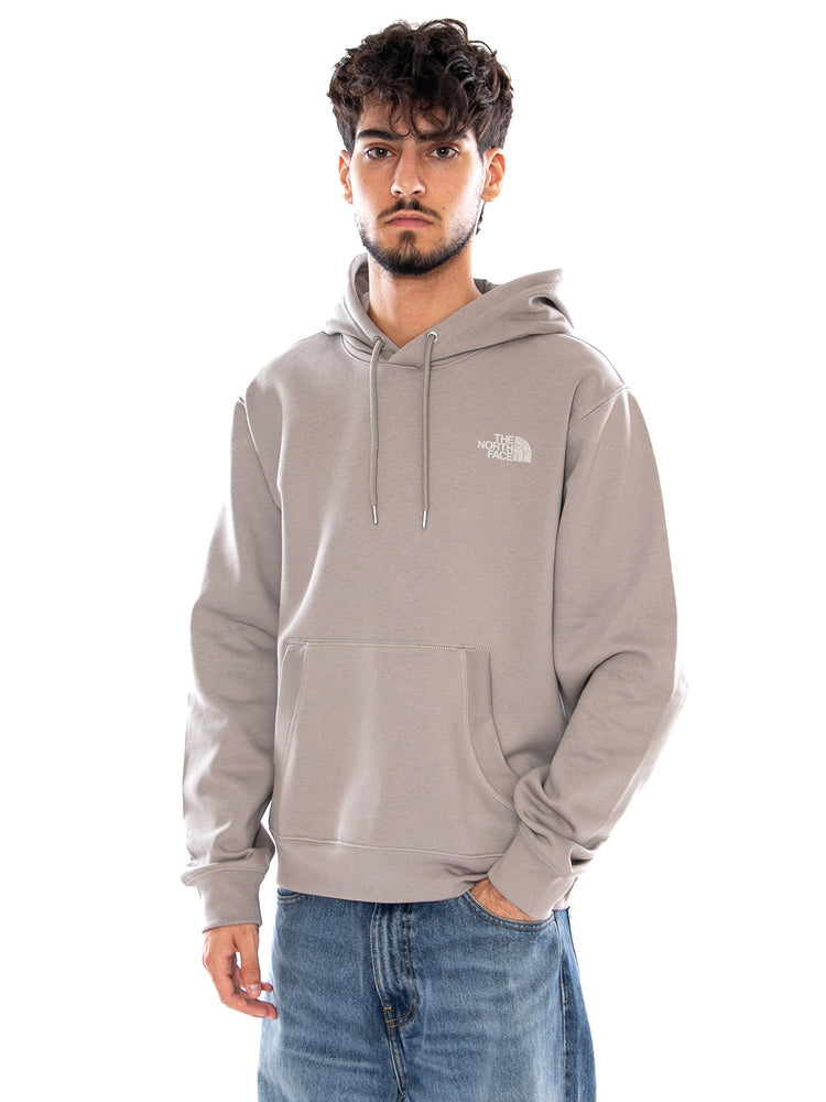 U HOODIE RELAXED STONE SLAB - Felpa con Cappuccio Uomo Grigia NF0A8JA7 2MB1 THE NORTH FACE 
