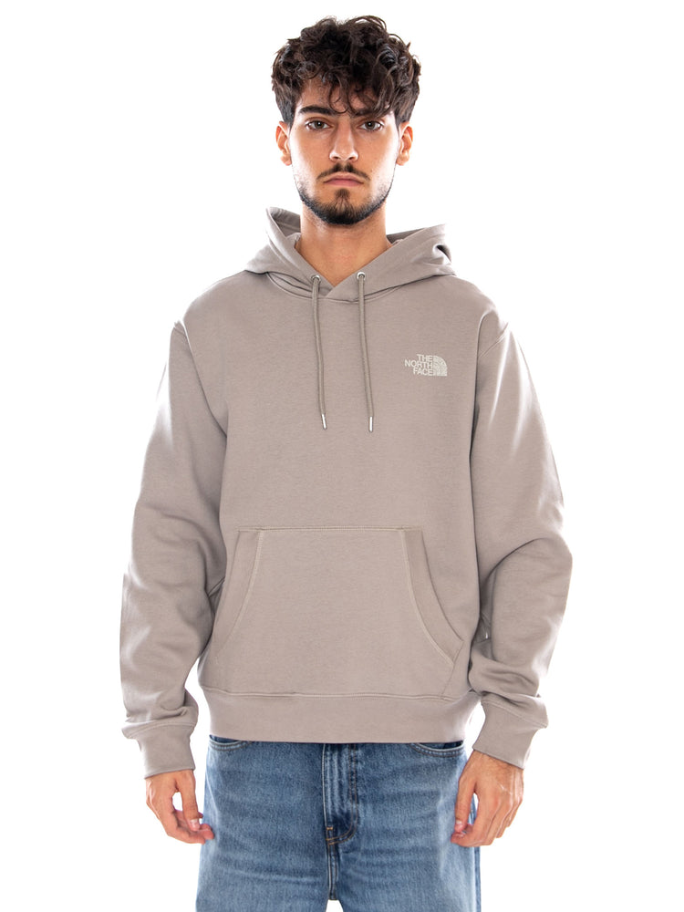 U HOODIE RELAXED STONE SLAB - Felpa con Cappuccio Uomo Grigia NF0A8JA7 2MB1 THE NORTH FACE 