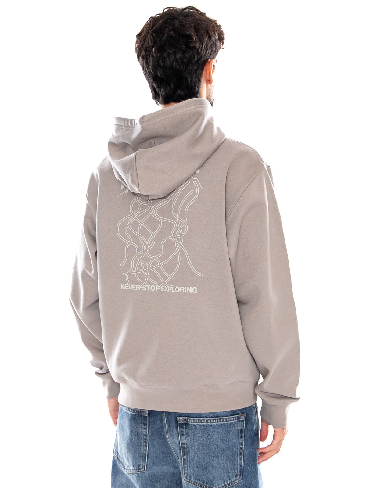 U HOODIE RELAXED STONE SLAB - Felpa con Cappuccio Uomo Grigia NF0A8JA7 2MB1 THE NORTH FACE 