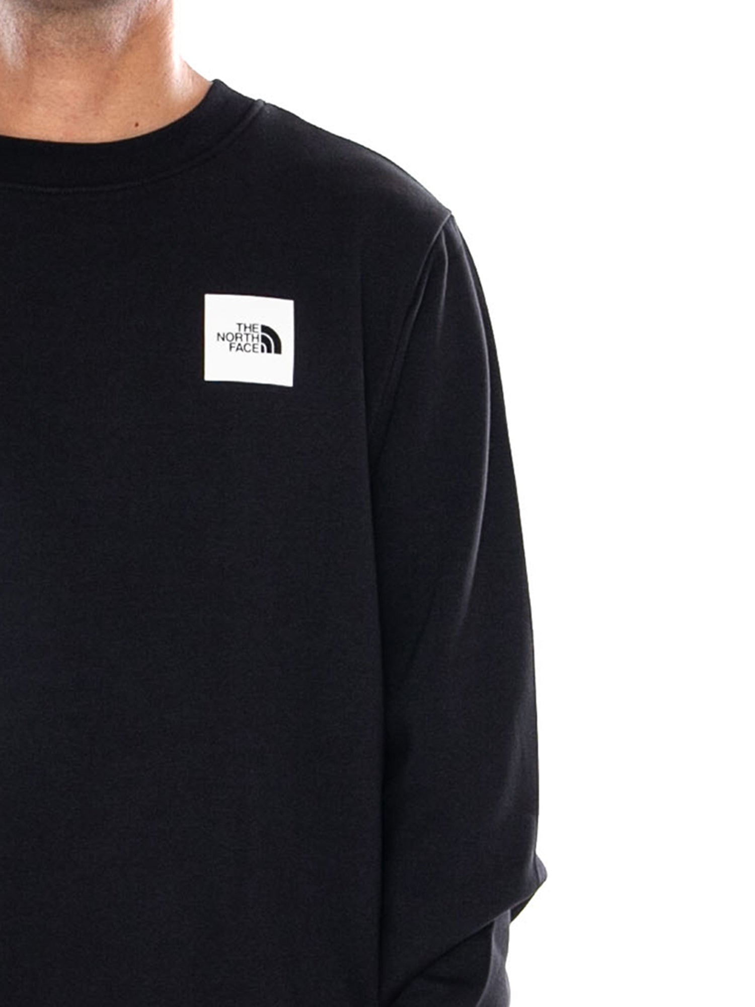 THE NORTH FACE M BOX HD REG CREW TNF BLACK - Felpa Girocollo Uomo Nera NF0A8JAY JK31 THE NORTH FACE 