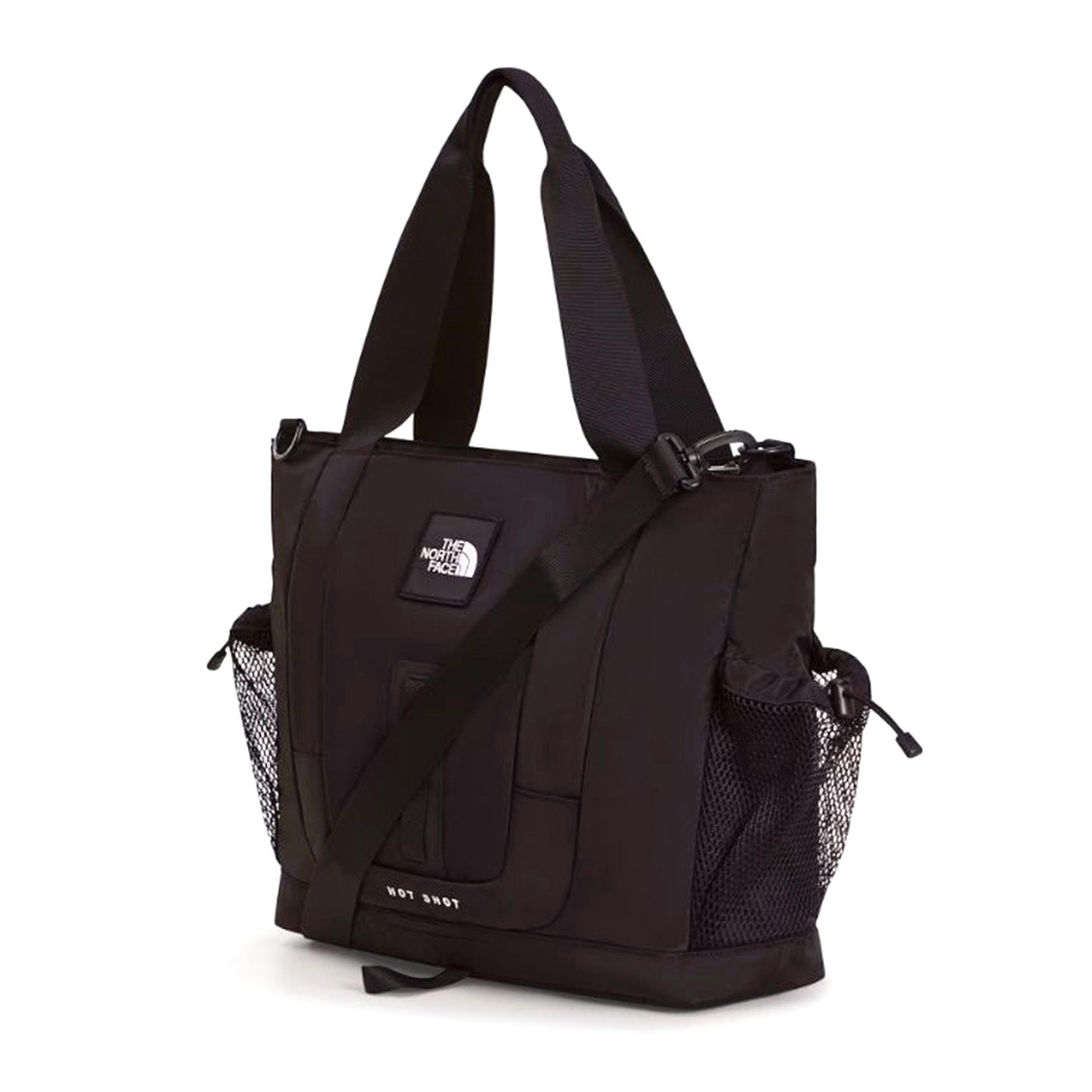 HOT SHOT TOTE STONE TNF BLACK - Borsa Tote Nera NF0A8JCF JK31 THE NORTH FACE 