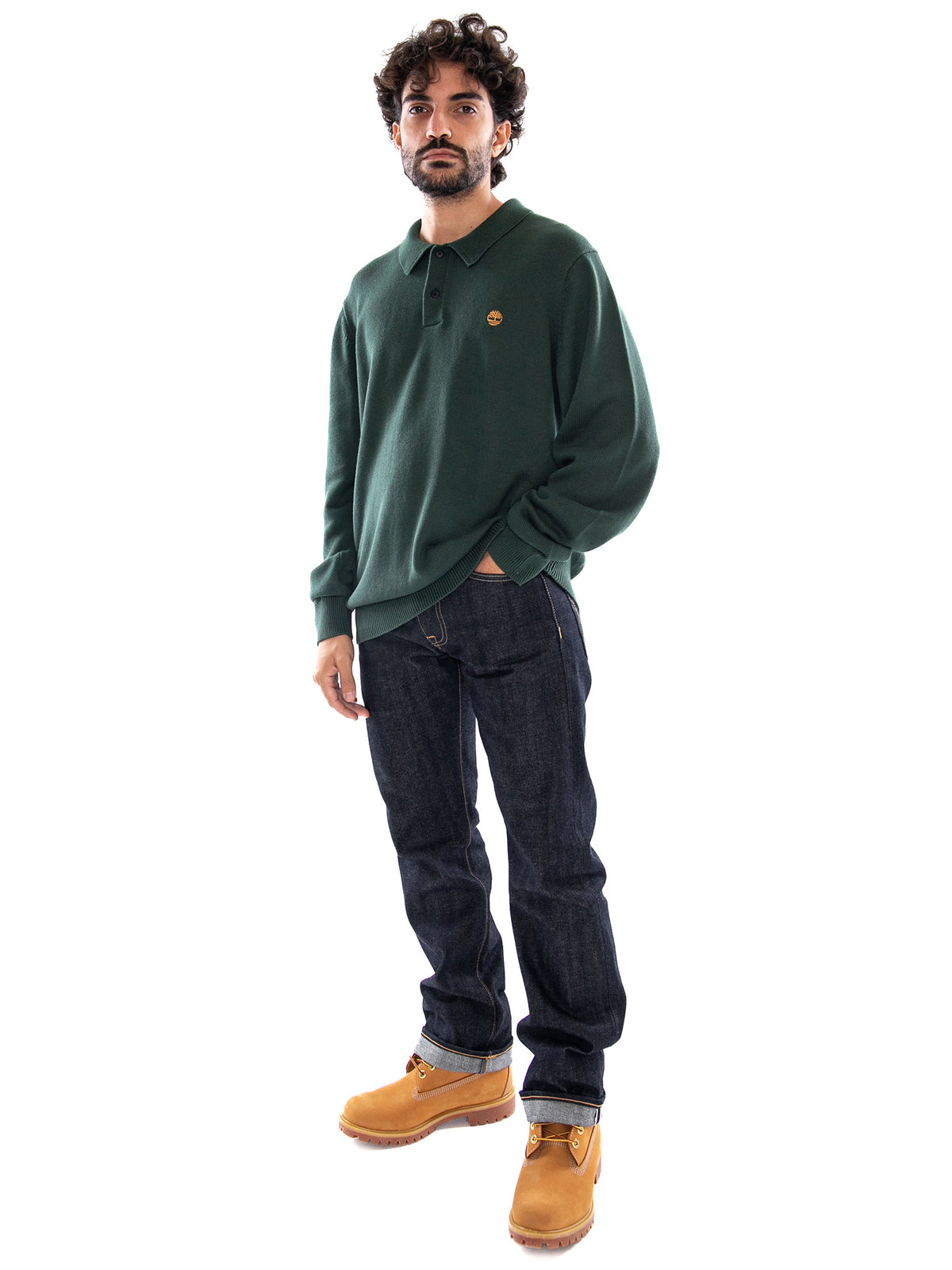 Timberland Williams River Polo Sweater Sycamore - Maglione Uomo Verde TBC0YHD5 3981 TIMBERLAND 
