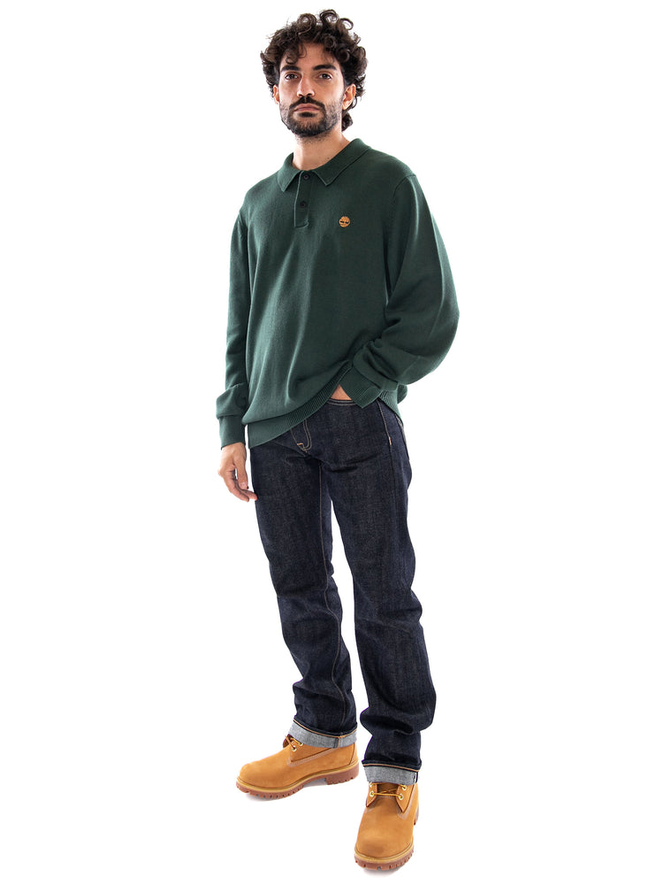 Timberland Williams River Polo Sweater Sycamore - Maglione Uomo Verde TBC0YHD5 3981 TIMBERLAND 