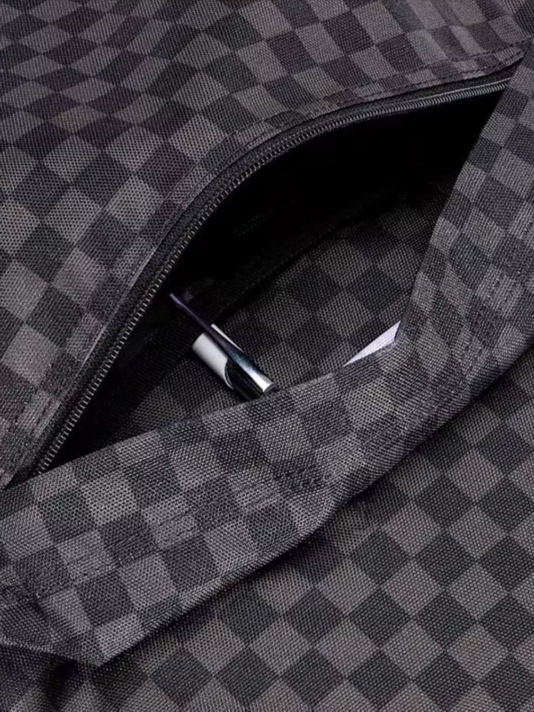 OLD SKOOL GROM CHECK BACKPACK BLACK / CHARCOAL - Zaino Multicolore VN000J3K BA51 VANS 