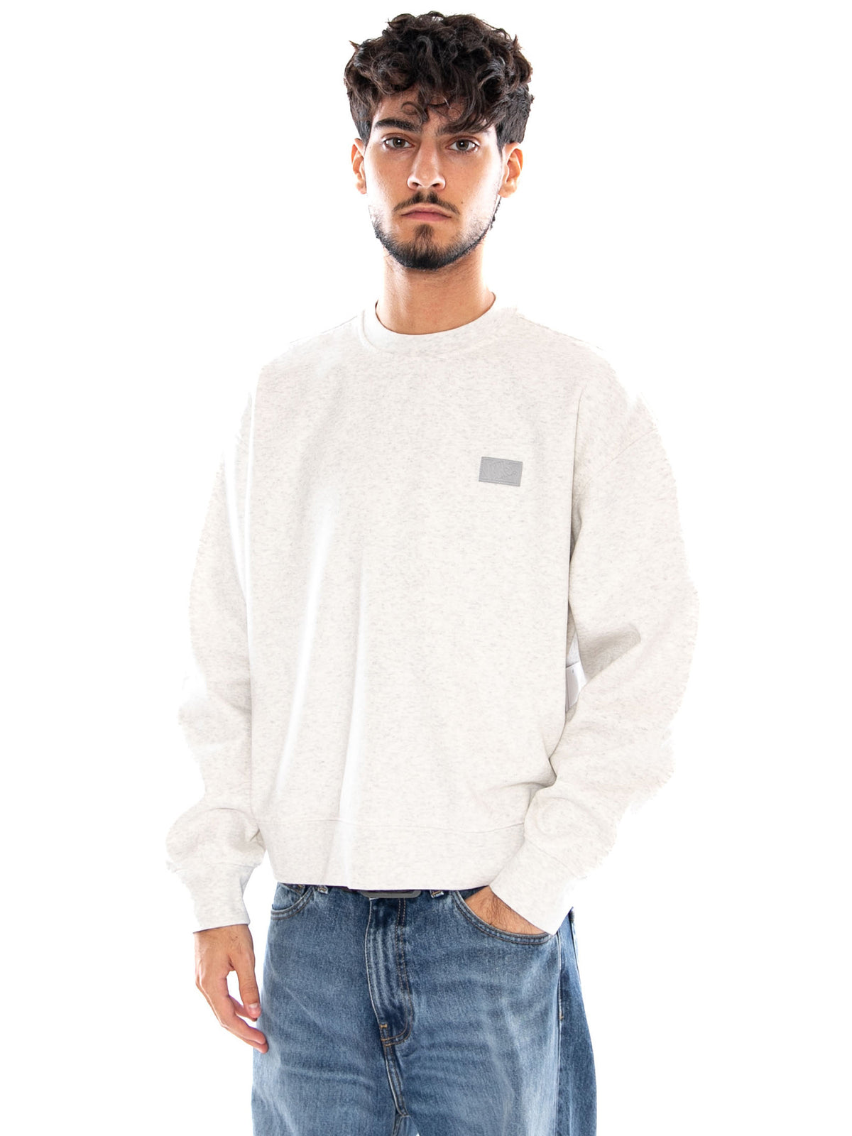 PREMIUM CREWNECK ASH HEATHER - Felpa Uomo Grigia VN000T6T RKZ1 VANS 