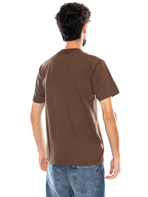 NEW LEFT CHEST SS TEE VINTAGE COCOA - Maglietta Girocollo Uomo Marrone VN000TBX FST1 VANS 