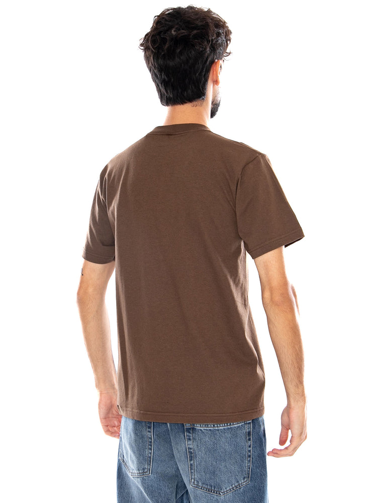 NEW LEFT CHEST SS TEE VINTAGE COCOA - Maglietta Girocollo Uomo Marrone VN000TBX FST1 VANS 