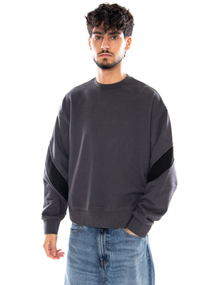 RETRO SPORT CREW CHARCOAL GREY - Felpa Girocollo Uomo Grigia VN000VK5 H911 VANS 