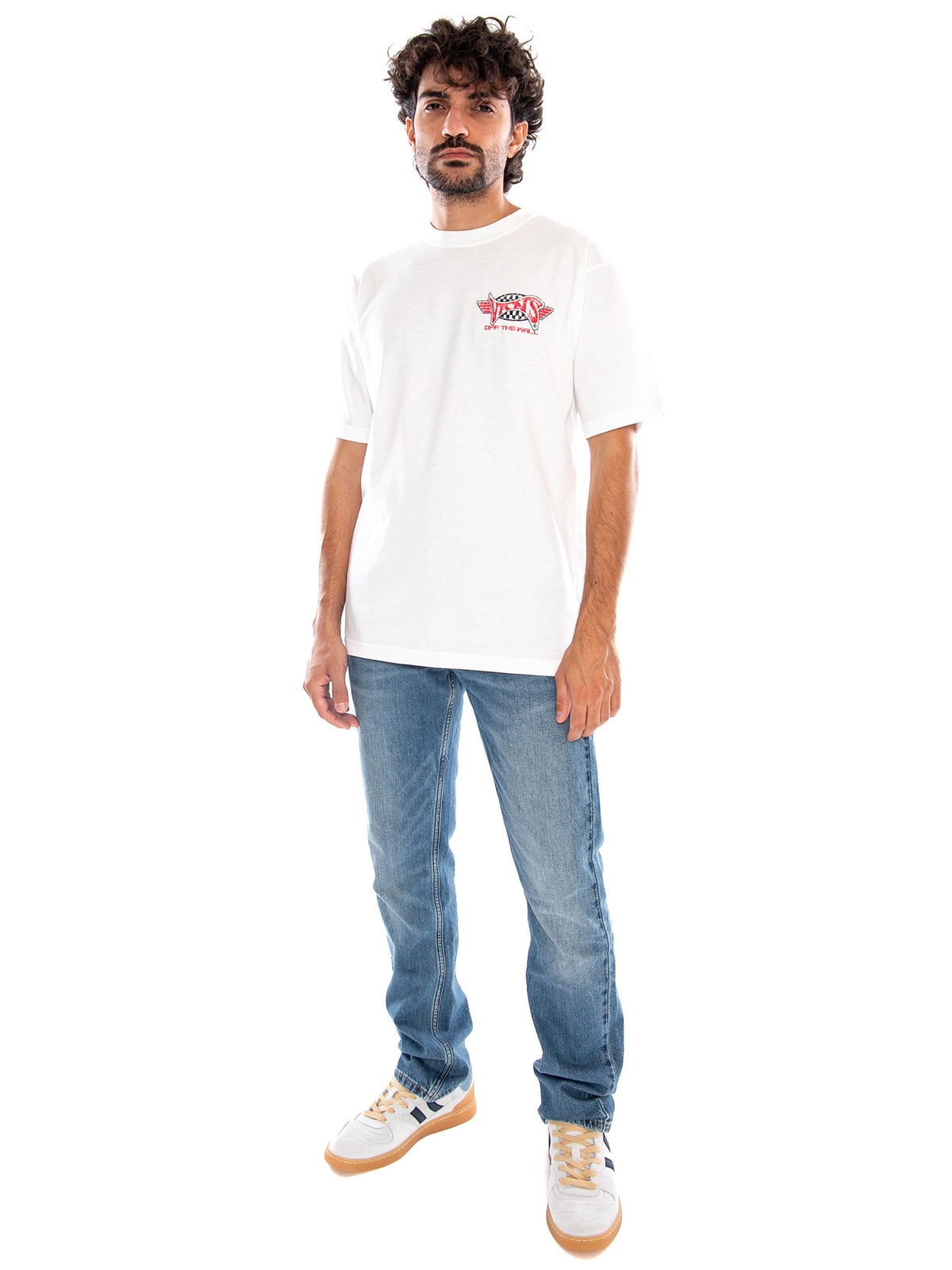 Faded Glory SS Tee White - Maglietta Girocollo Uomo Bianca<BR/><BR/> VN000X2A WHT1 VANS 