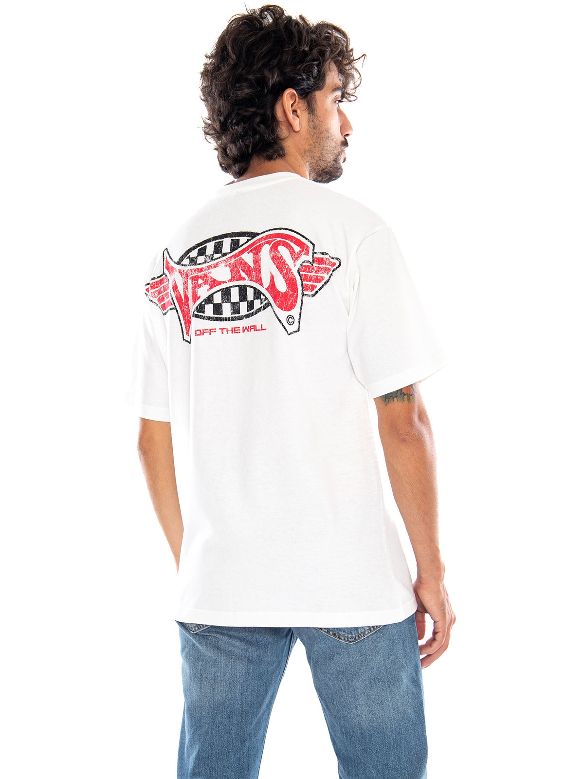 Faded Glory SS Tee White - Maglietta Girocollo Uomo Bianca<BR/><BR/> VN000X2A WHT1 VANS 