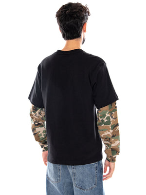 EASY LIVING LS BLACK - Maglietta Maniche Lunghe Uomo Nera VN000XG1 BLK1 VANS 