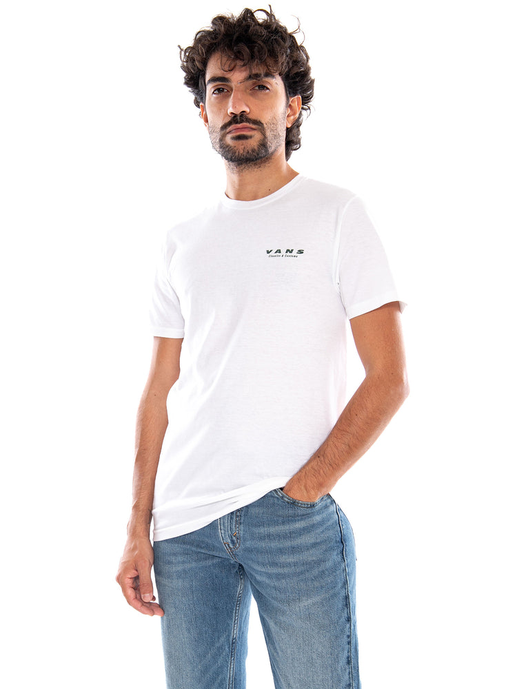Take a Ride SS Tee White - Maglietta Girocollo Uomo Bianca<BR/><BR/> VN000XT1 WHT1 VANS 