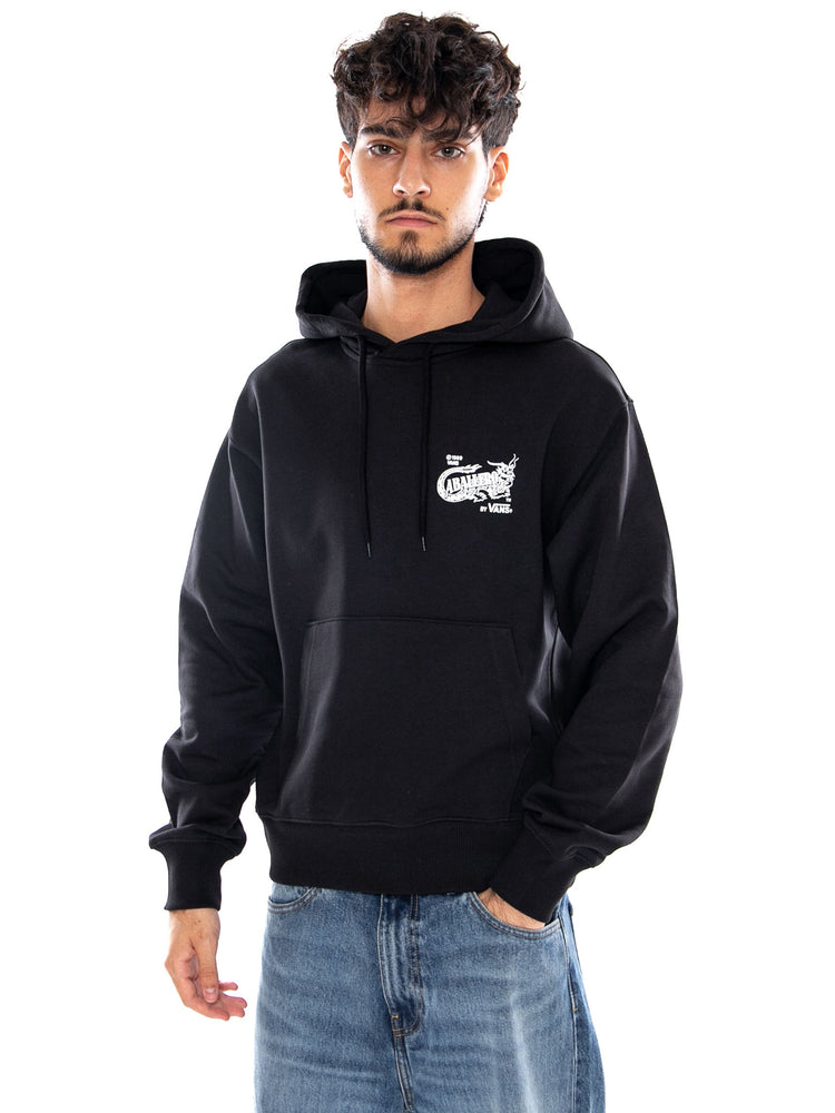 CABALLERO PULLOVER BLACK - Felpa con Cappuccio Uomo Nera VN0010DC BLK1 VANS 