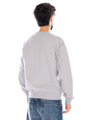LEFT CHEST II CREW LIGHT GREY - Felpa Uomo Grigia VN0010G7 LTG1 VANS 
