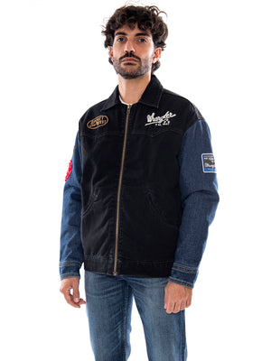 Wrangler Trailrider Jacket Morning Wash Blue - Giacca in Denim Uomo Blu<BR/><BR/> 112386960 BL WRANGLER 
