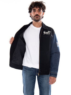 Wrangler Trailrider Jacket Morning Wash Blue - Giacca in Denim Uomo Blu<BR/><BR/> 112386960 BL WRANGLER 
