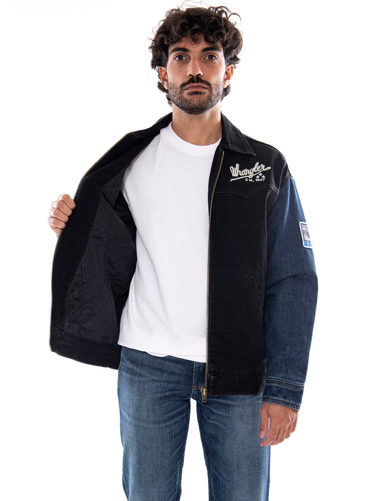 Wrangler Trailrider Jacket Morning Wash Blue - Giacca in Denim Uomo Blu<BR/><BR/> 112386960 BL WRANGLER 