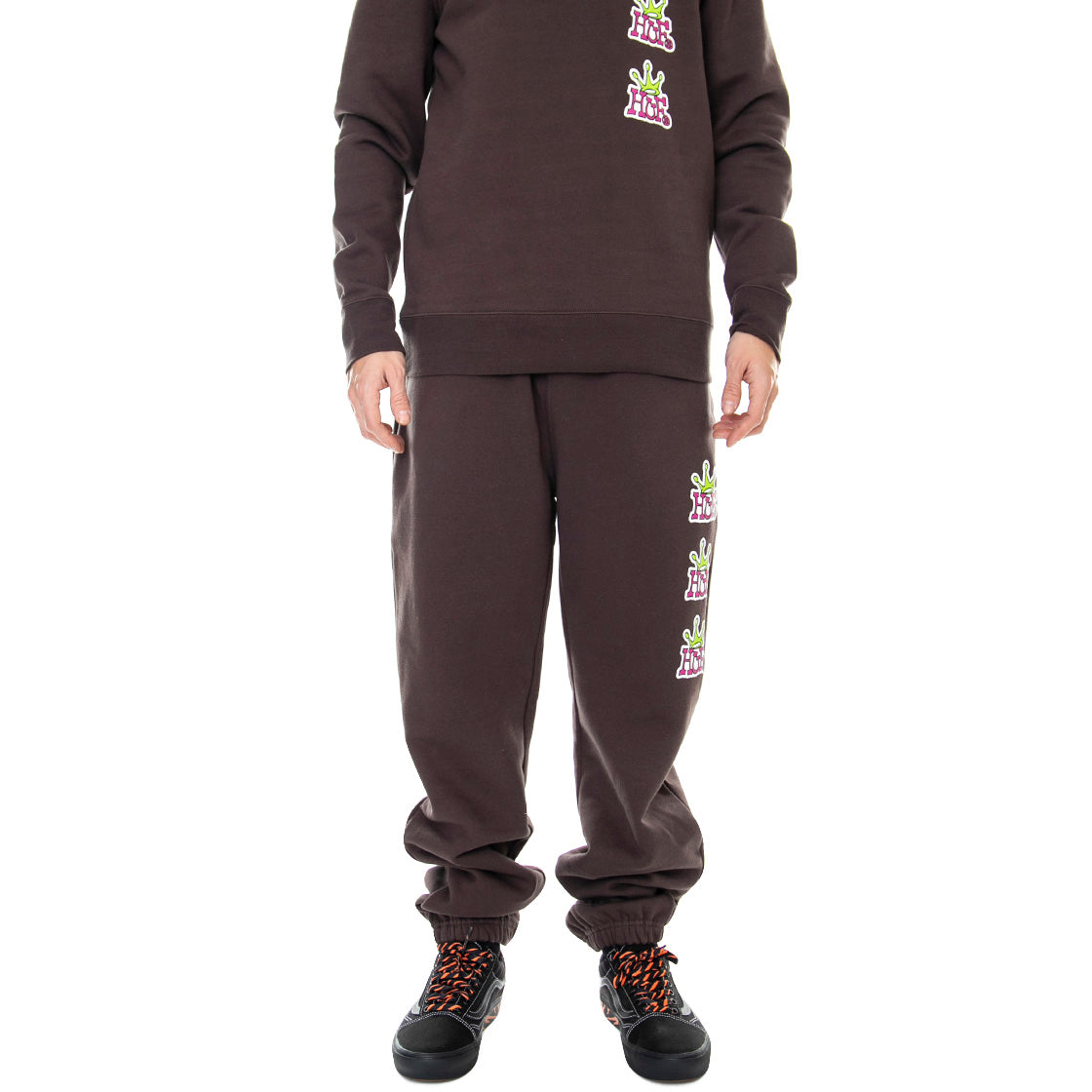Crown Stack - Pantaloni Sportivi Uomo Marroni / Chocolate Brown PT00191-CTBRN . HUF 