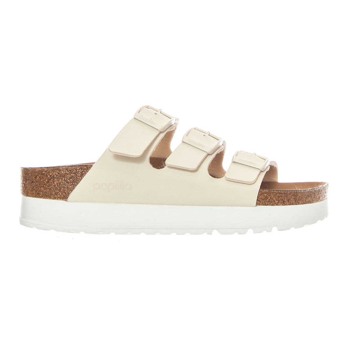 Florida III Platform Vegan Birko Flor Narrow Fit Eggshell - Sandali Donna Bianchi 1029751 EGL BIRKENSTOCK 