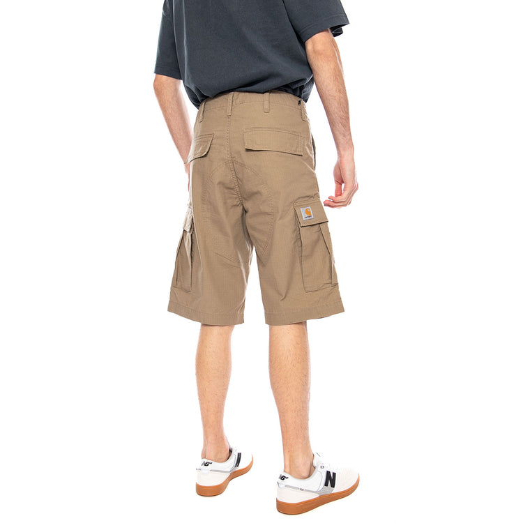 Regular Cargo Short Leather - Bermuda Uomo Marroni I028246 8Y02 CARHARTT WIP 